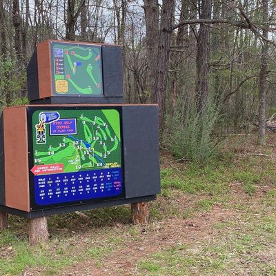 Course Map and signs - vintage 8-bit video game themed!