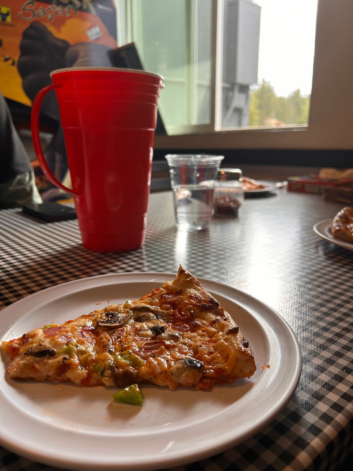 For Real Dough Pizza spot before entering the course