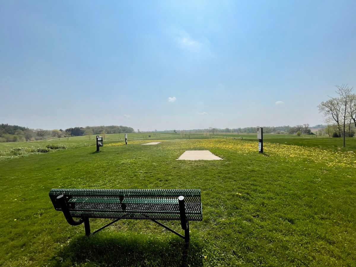 Island hole surrounded by OB grass