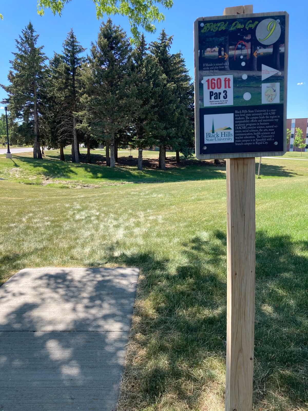 Tee 9 - way off away from the rest of the course