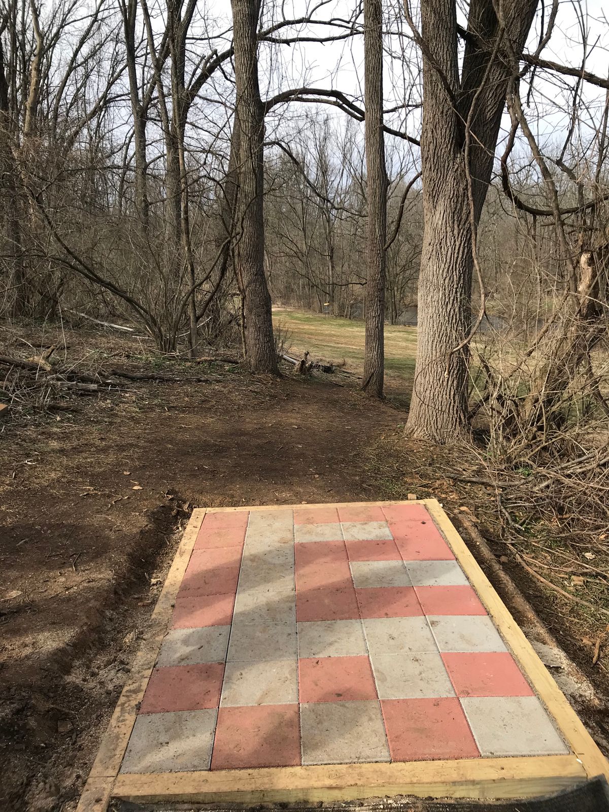 Hole 12. Not as easy as it looks. Trees in front of you and water to the right.
