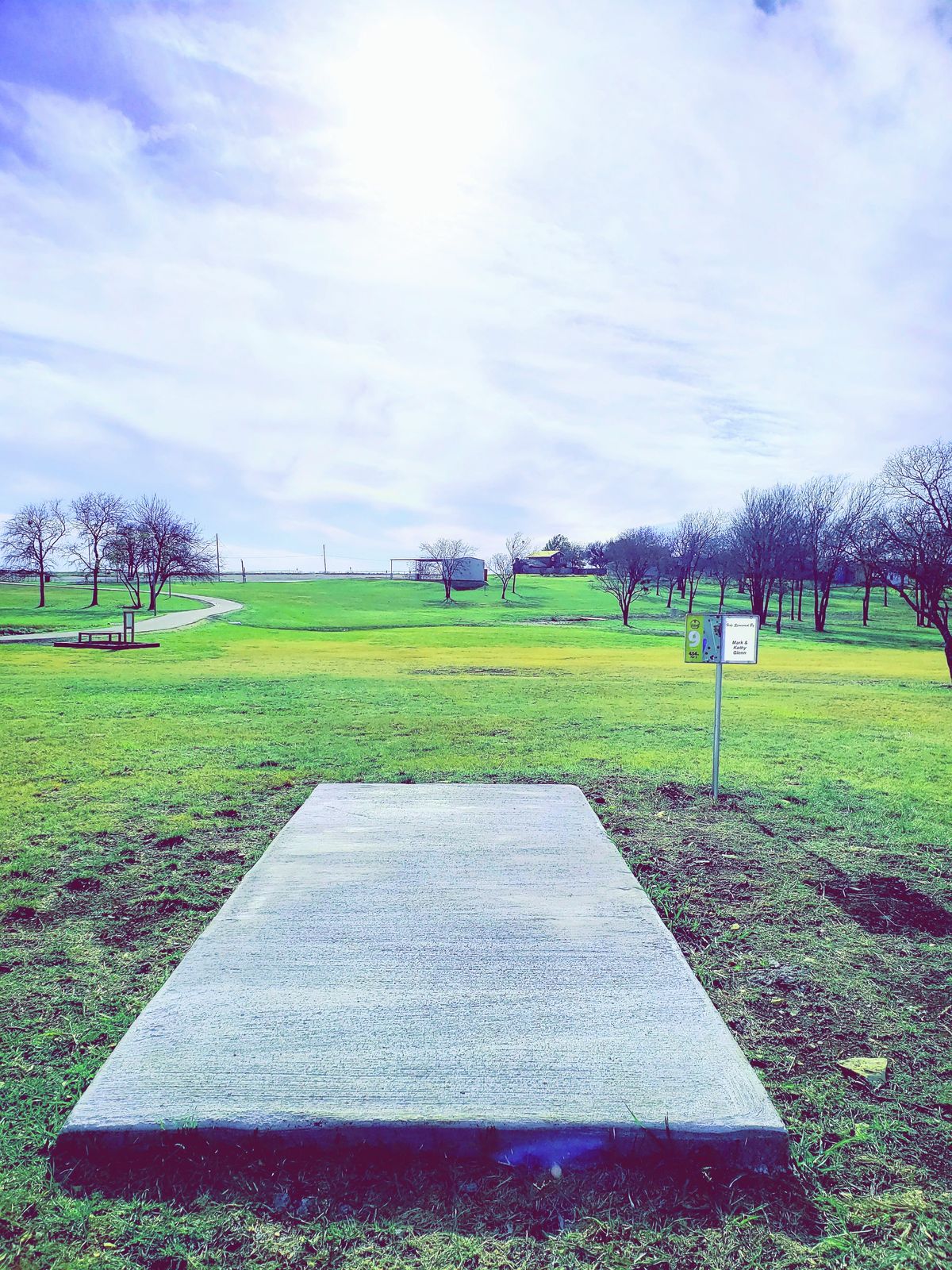 #9 Amateur. 434 ft Par 3. Path on left Ob. Nothing wrong with laying up here.