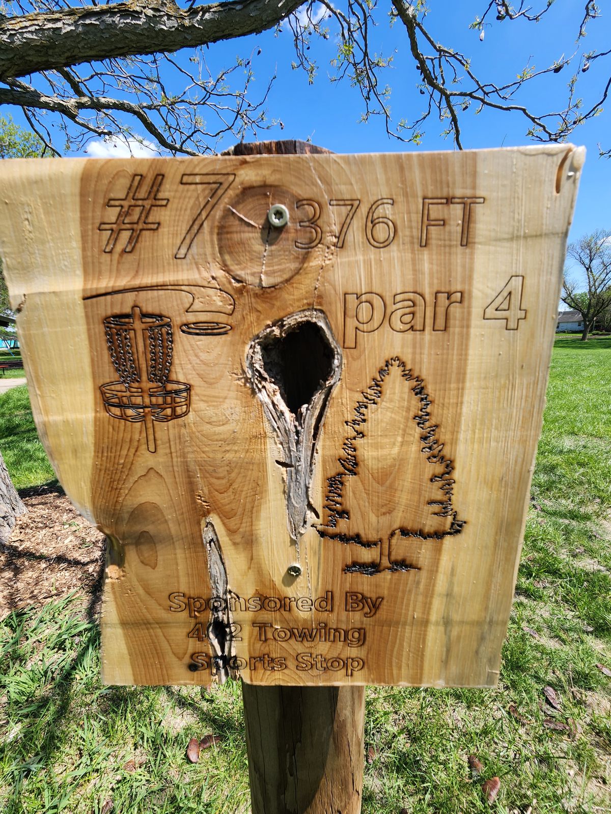 Hole 7 Tee Sign