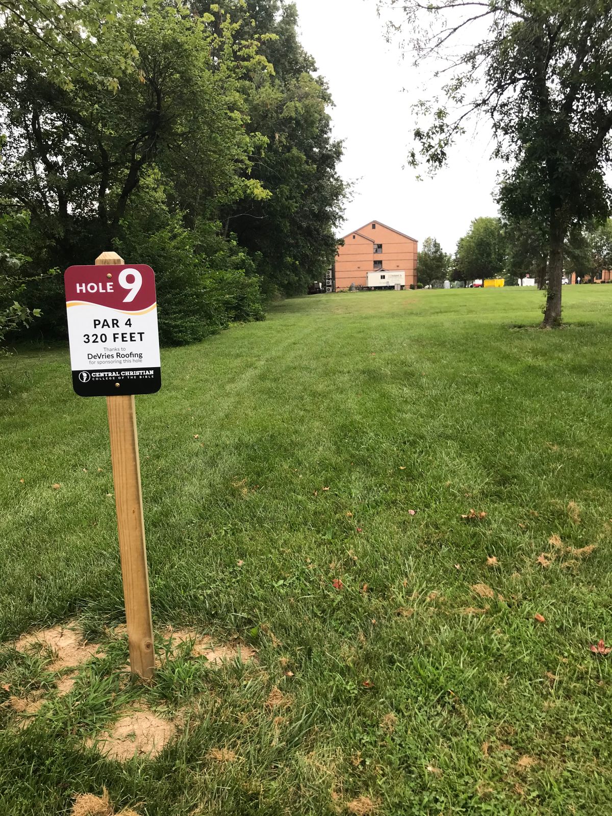 Hole #9 tee area