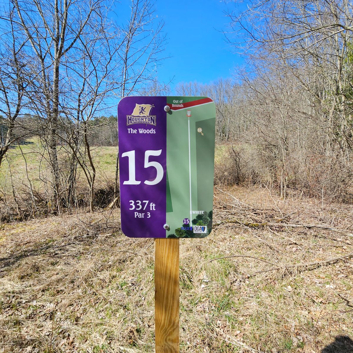 Signage for Hole #15