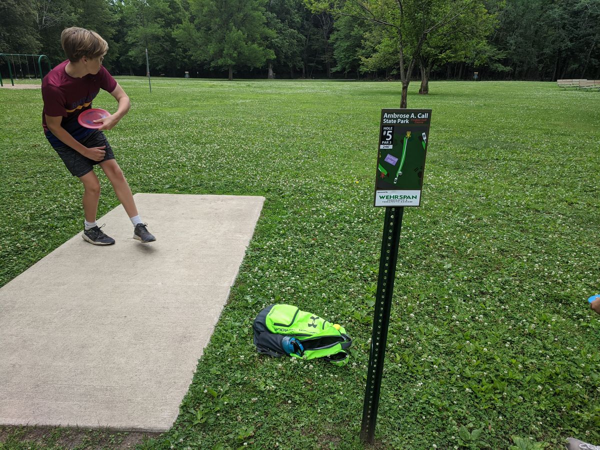 See tee pad and the map