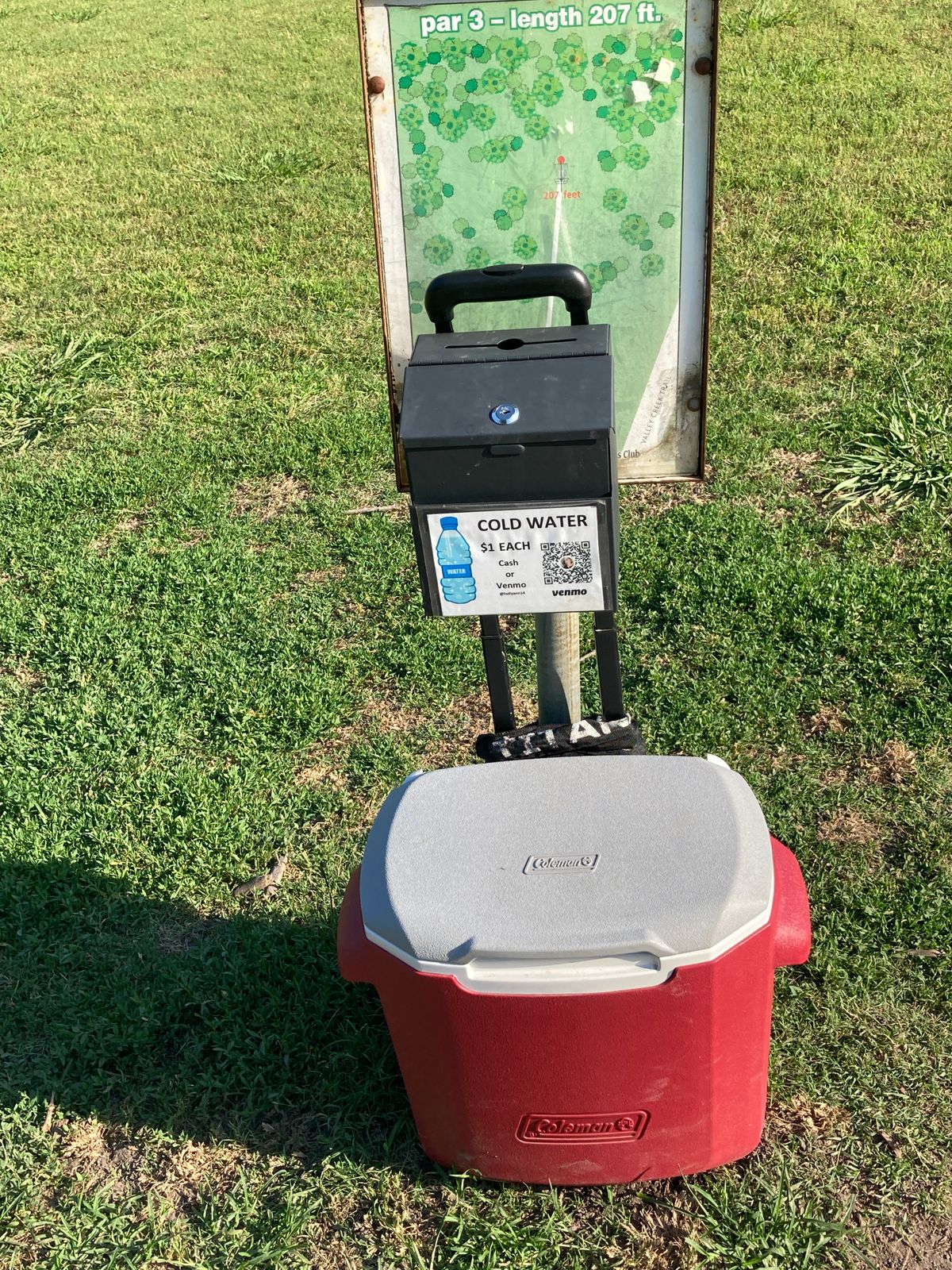 Cold water offered at #10. Only $1