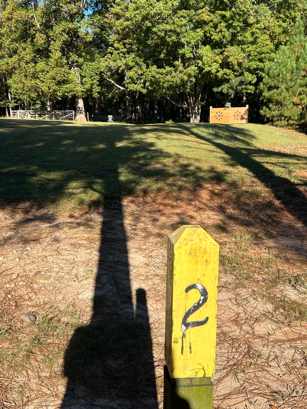 The shadow points the way.