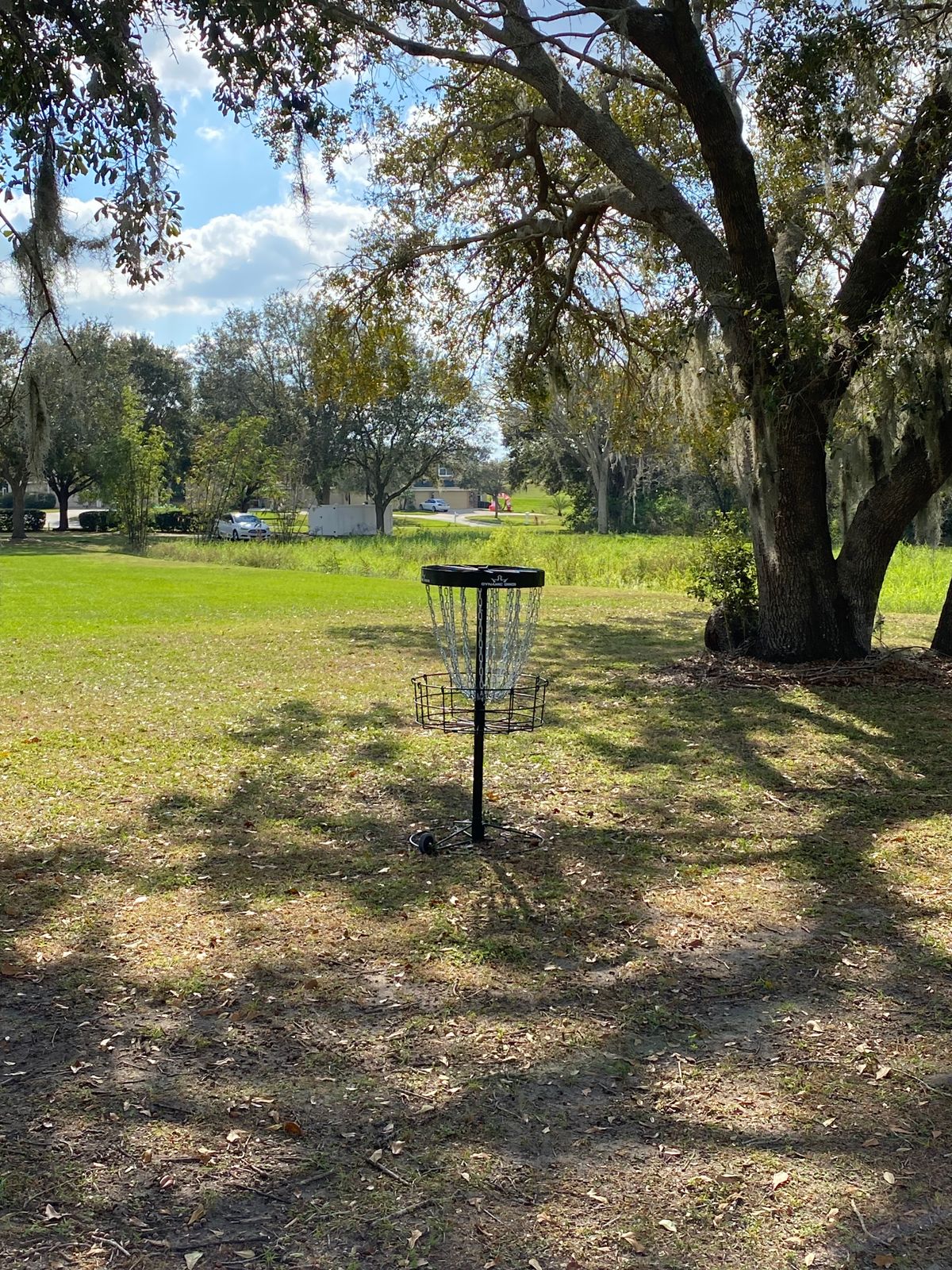 Hole 1 looking toward tee pad.