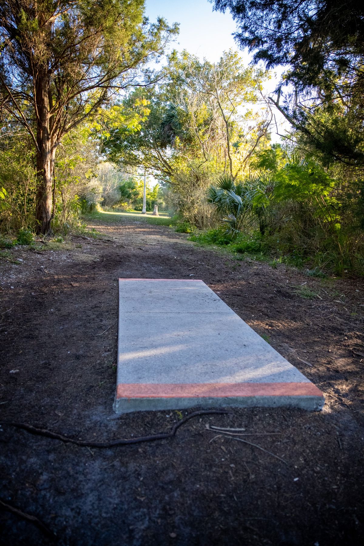 Hole 14 short pad.