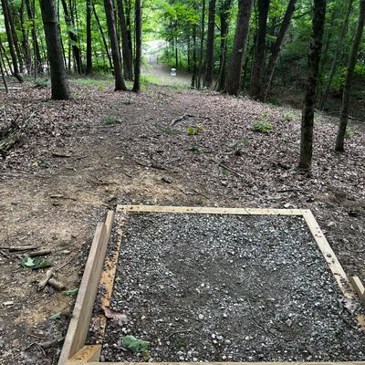 Hole 18 from tee pad