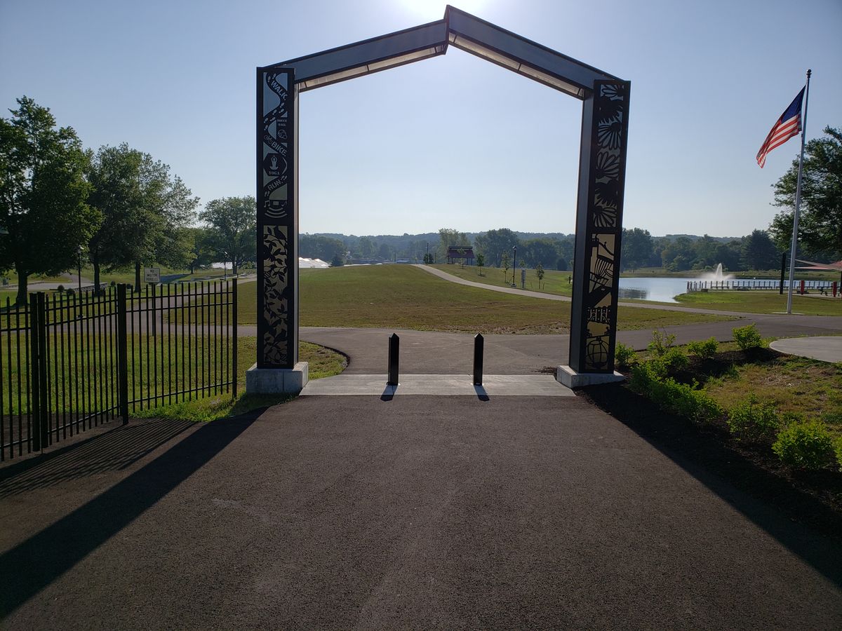 Main entrance arch.