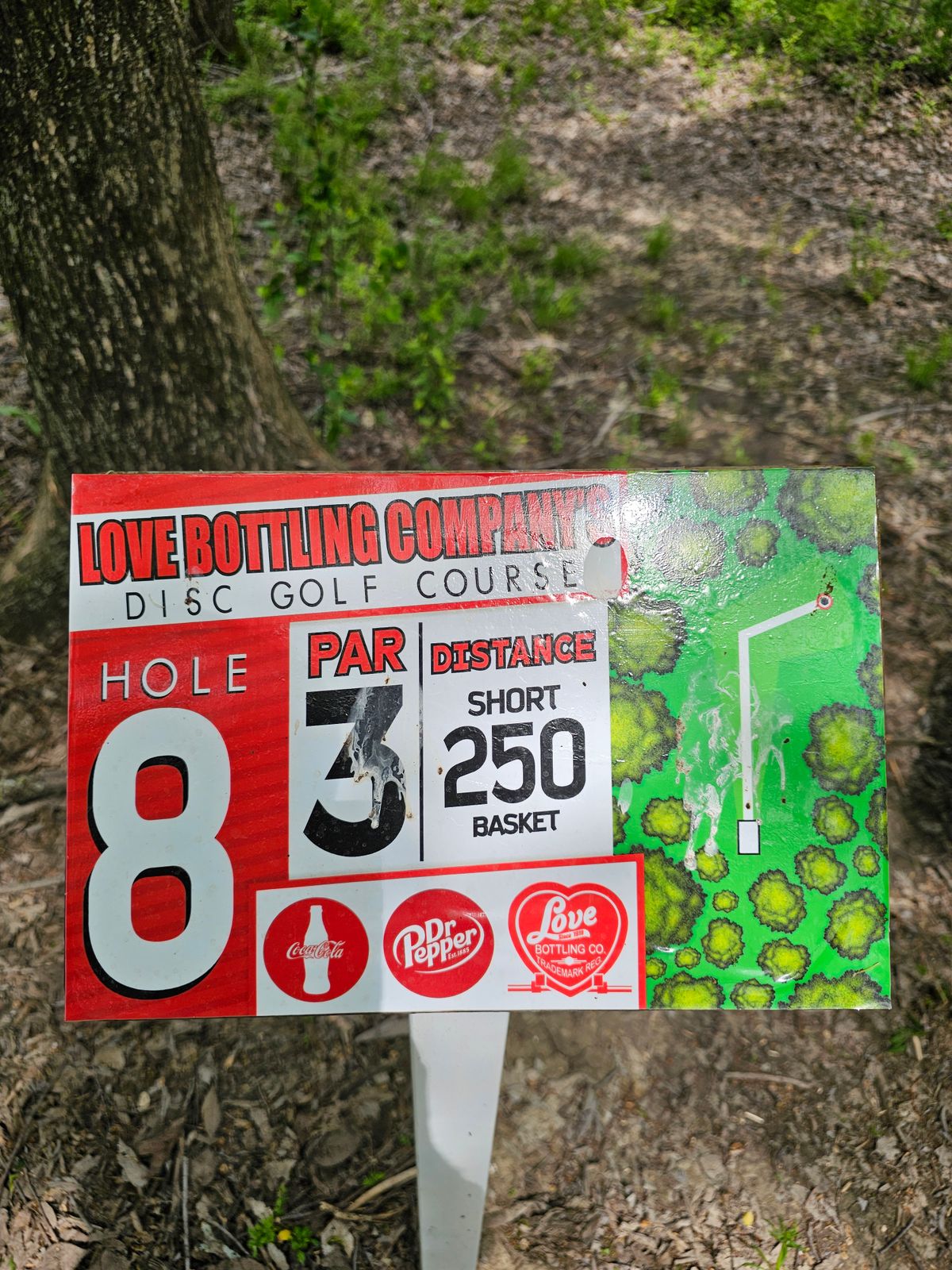 8 short tee sign