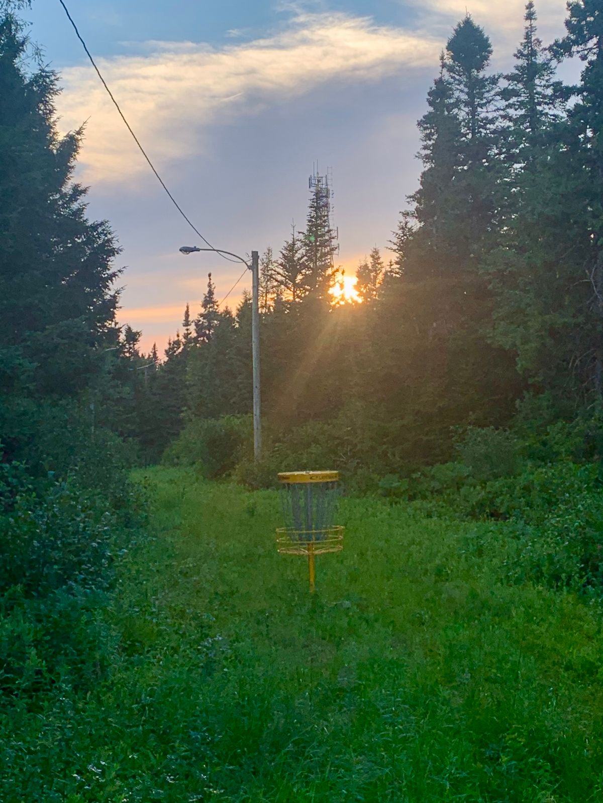 Hole 8 at sunset