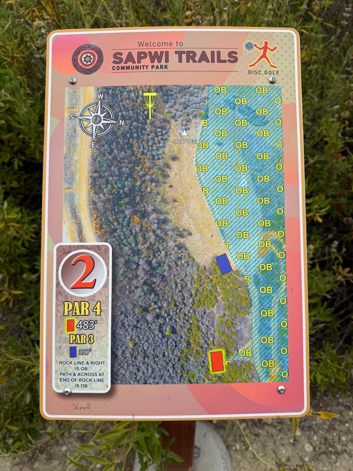 Sign hole 2