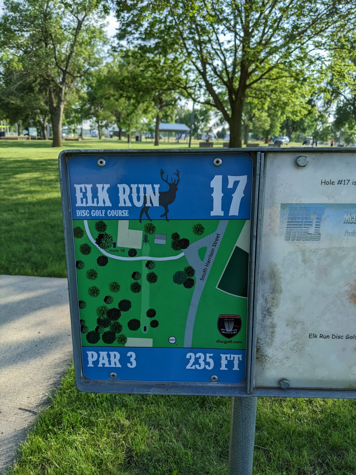Hole 17 sign