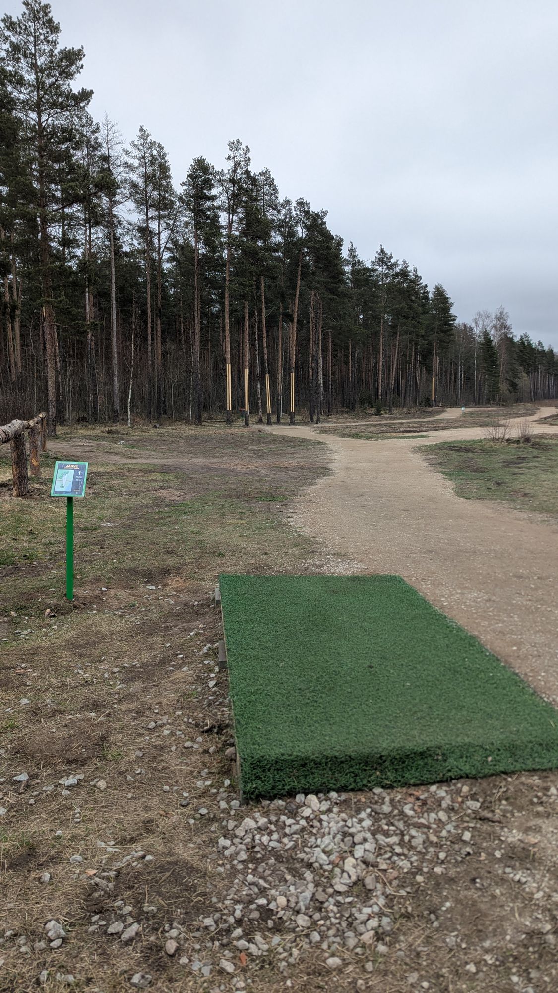 Hole 1 at the Järve Algaja 7 course.