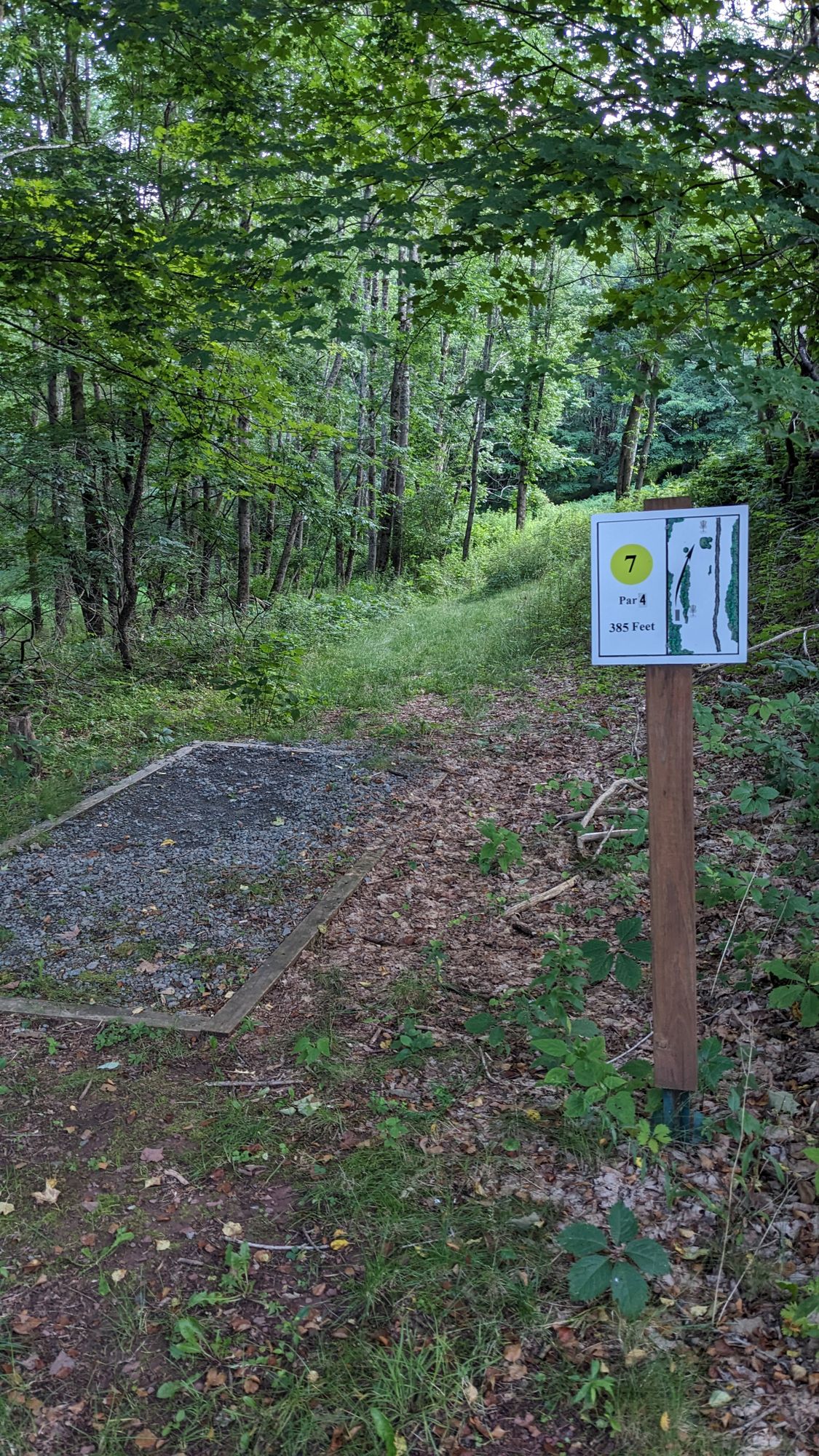 Continued good signage, roughs only bad on hole 8 because it's so wet and there's poison ivy