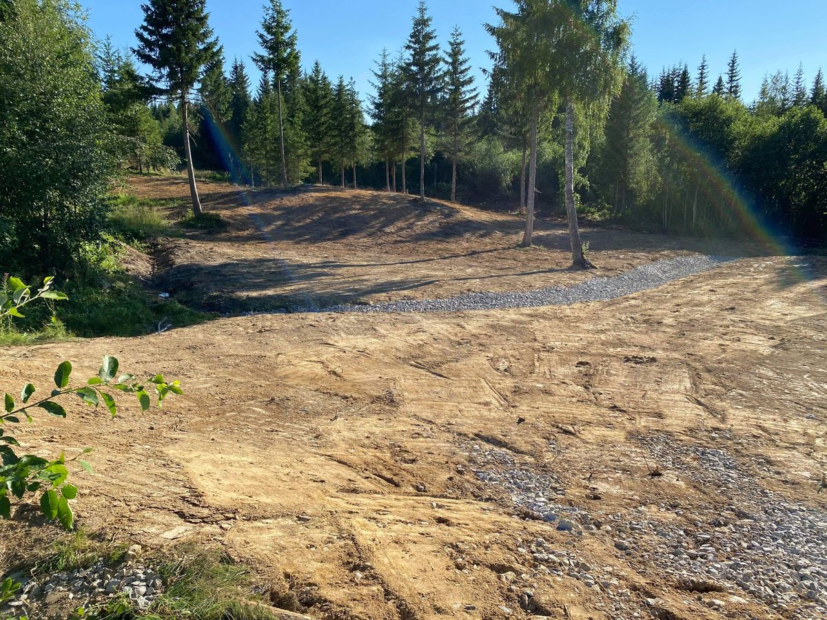 Gravd, drenert og planert