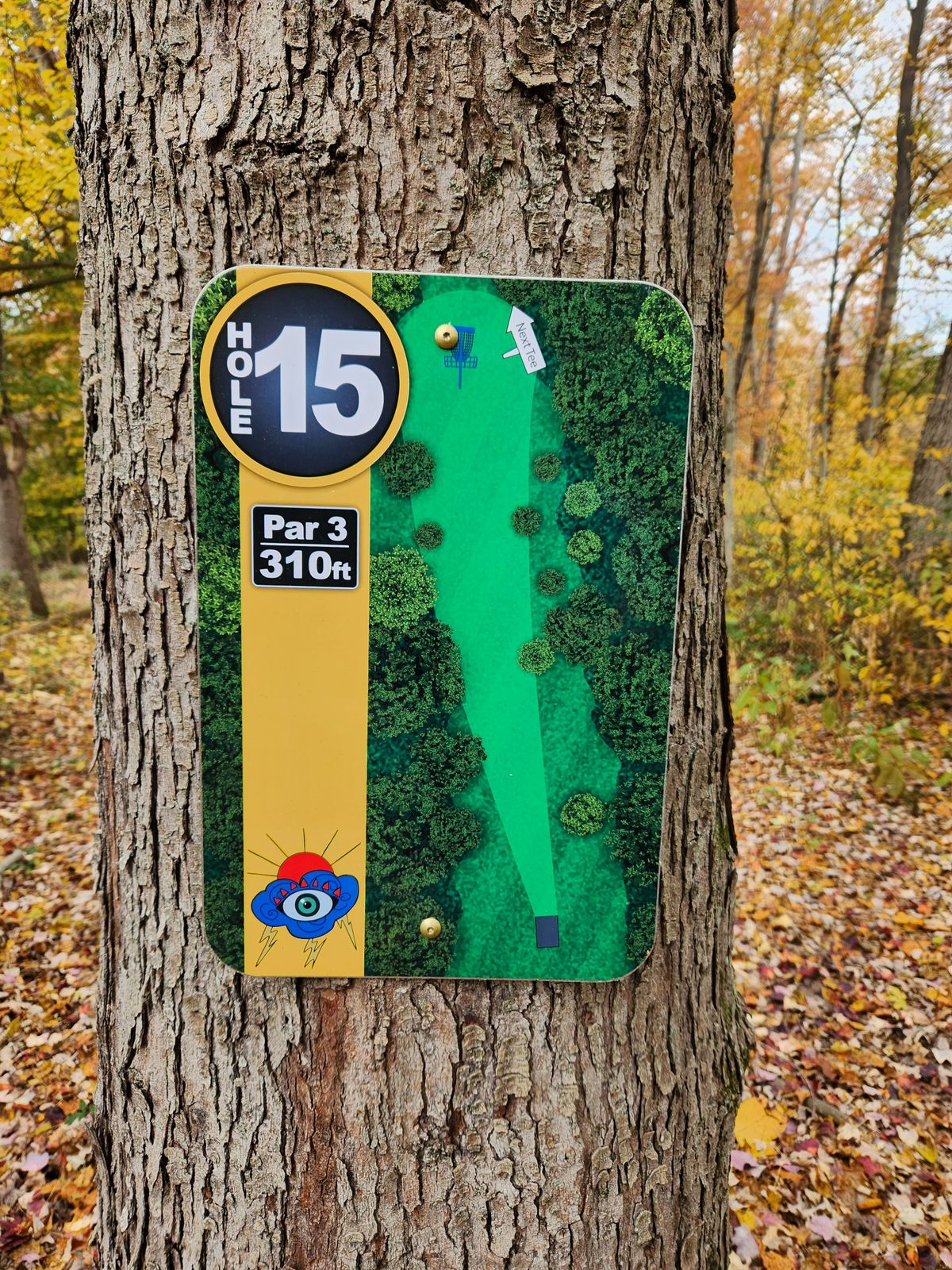 Hole 15 sign