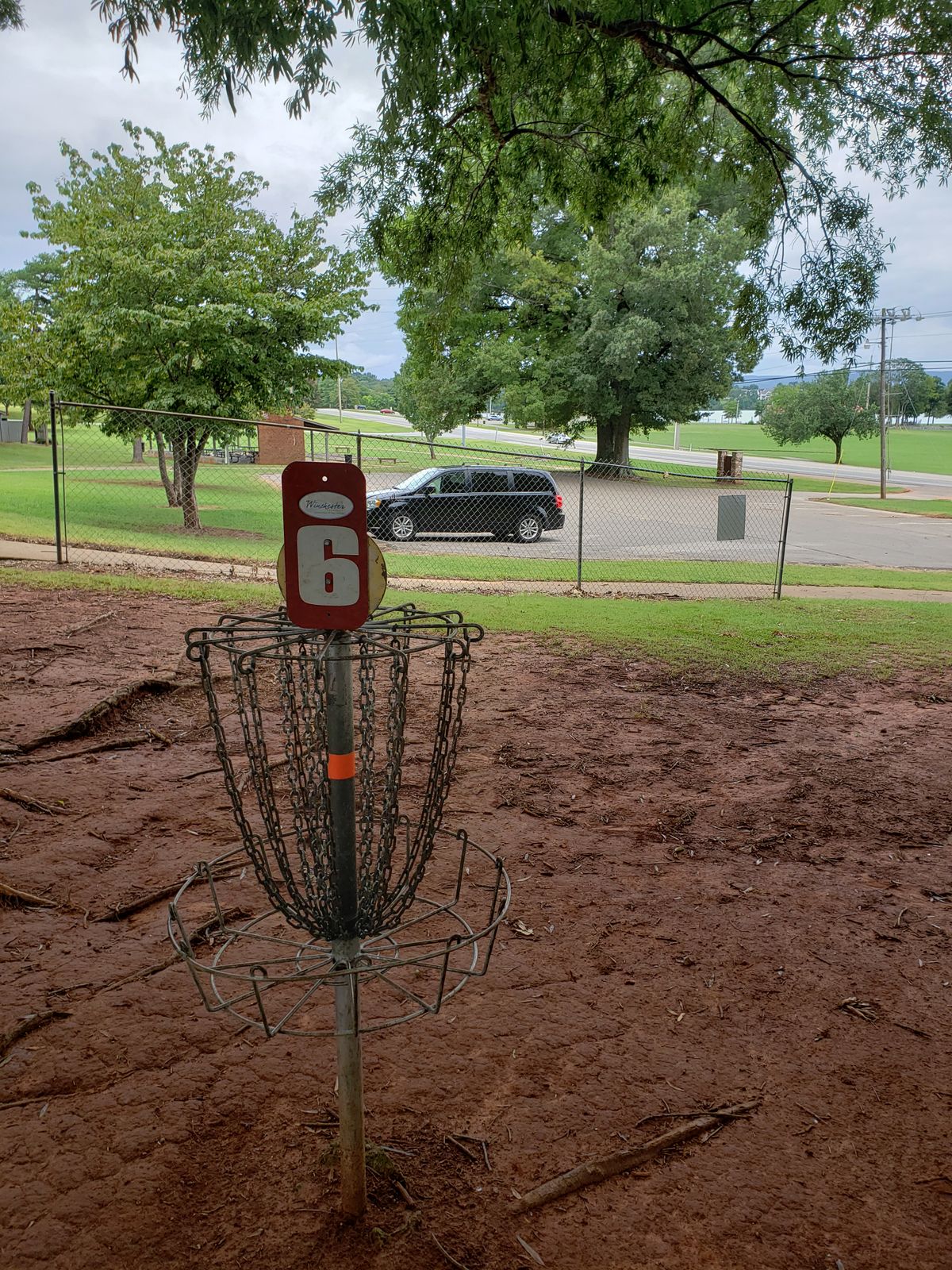 #6 Basket by parking lot in case you forgot something.