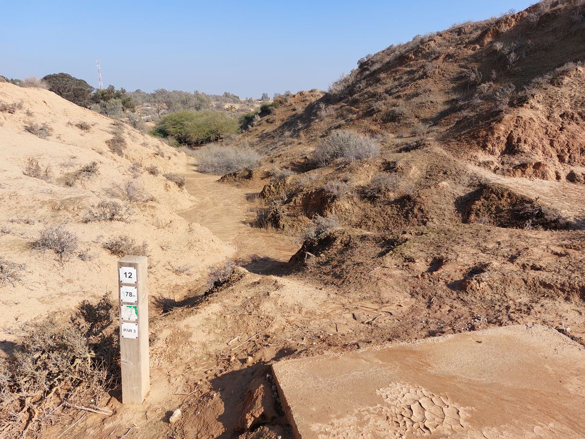 Tee of hole 12 - the basket are in between the Therese.