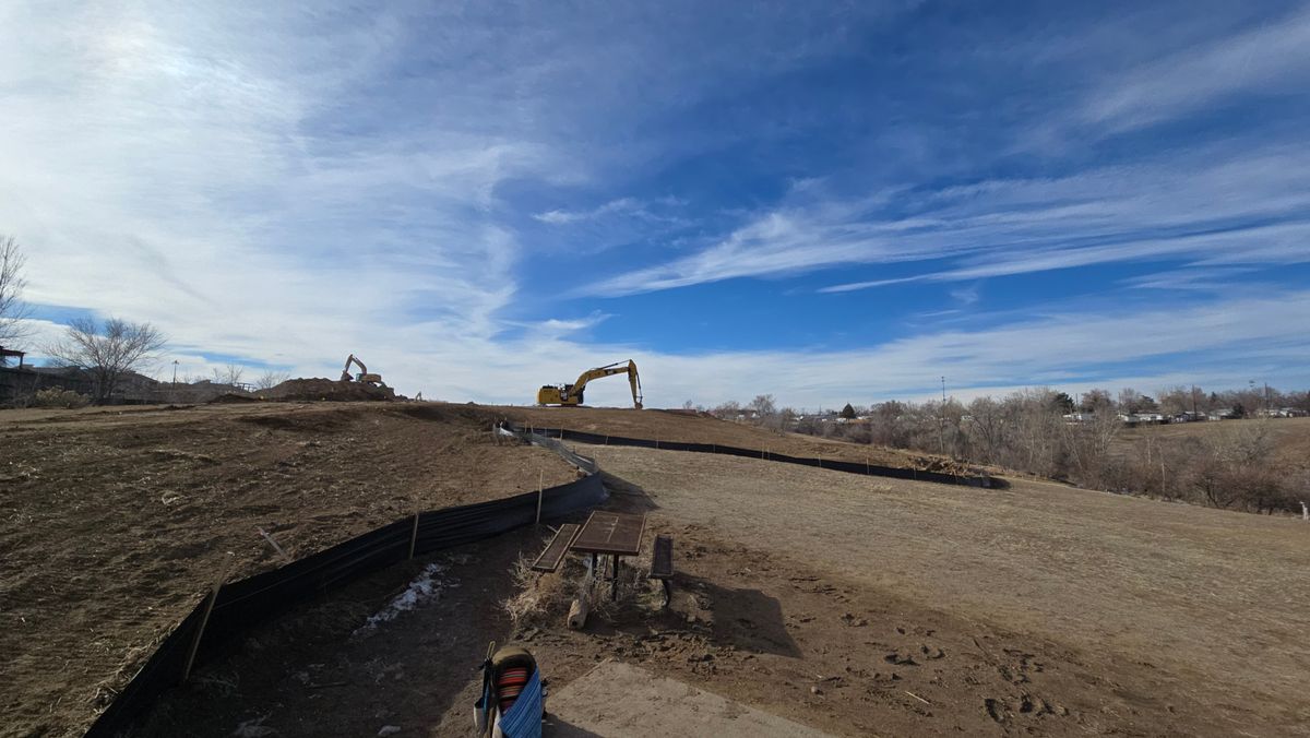 2/3/2025 Construction happening, view from hole 9.