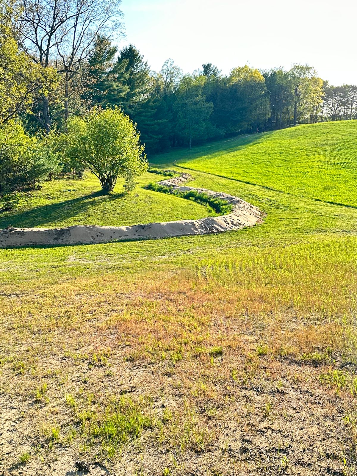 Looking back at hole 4
