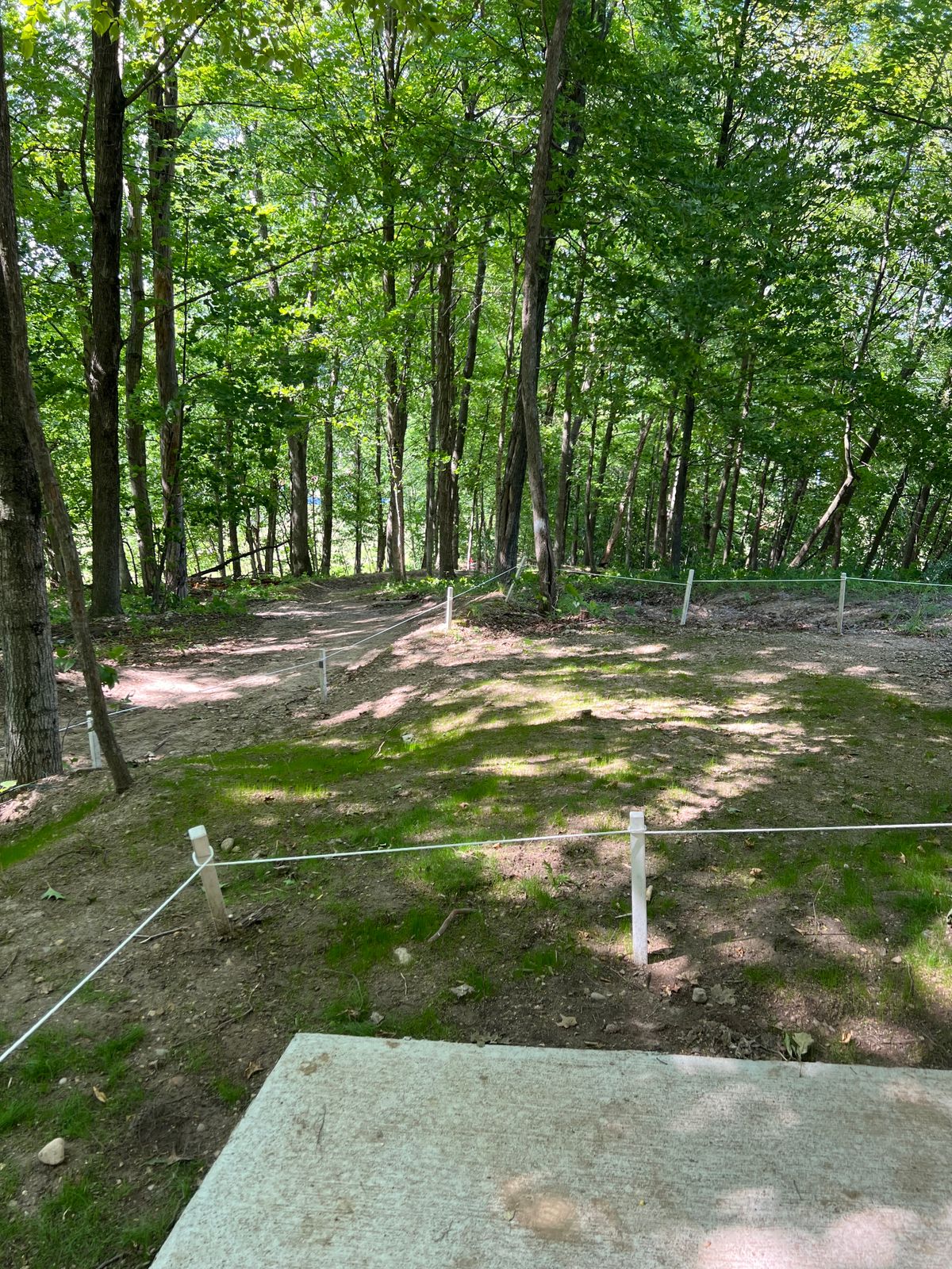 Hole 17 from tee pad
