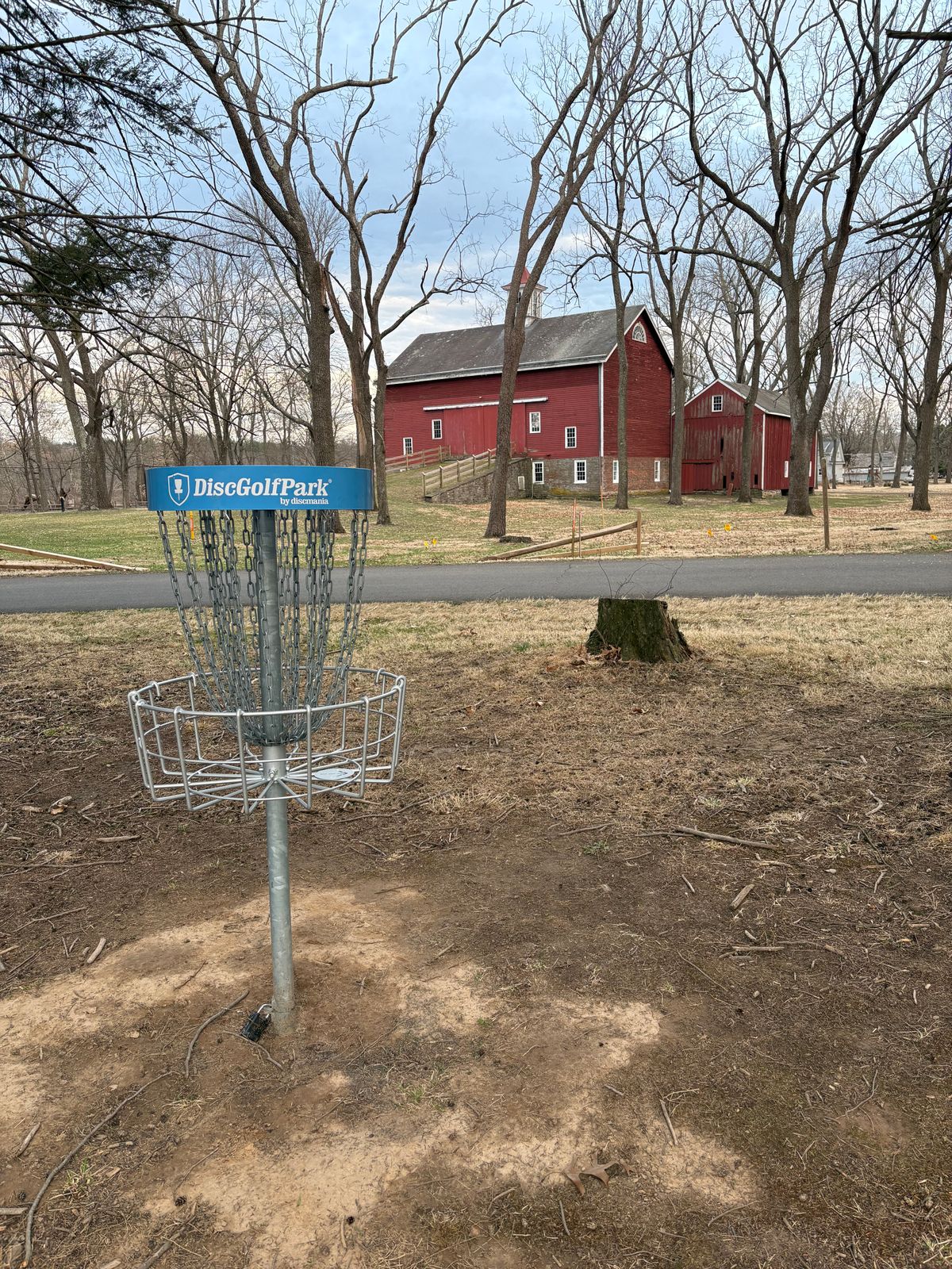 Hole three basket at the old ‘c’ position with another proposed pin about 50 ft left.