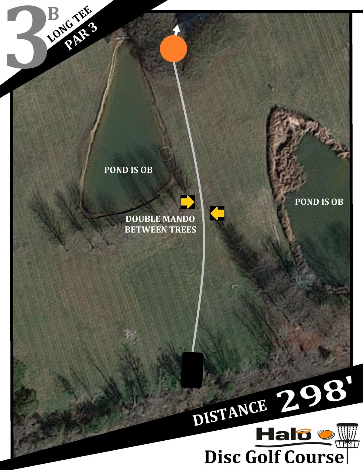 Hole 3 Long Tee Sign
