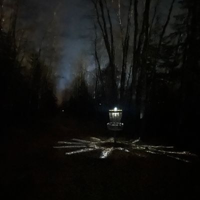 Eerie…. Hole 4 with Hole 5 in the background