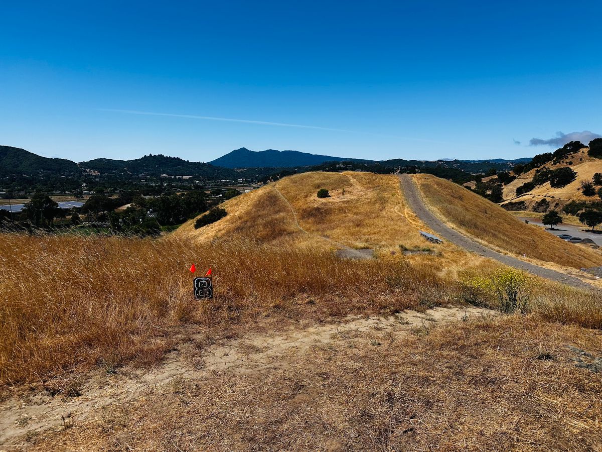 Hole 8 with Mt Tam behind