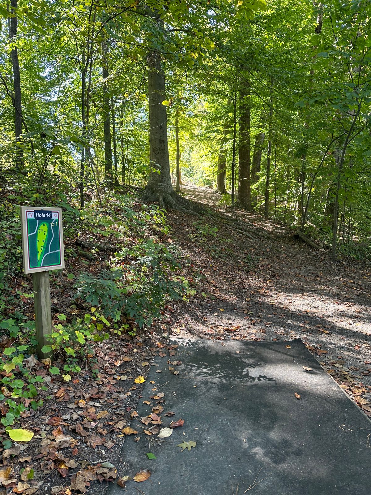 Hole #14 - straight shot uphill