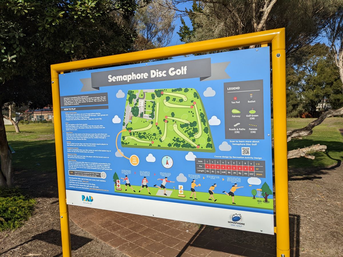 RAD main course sign