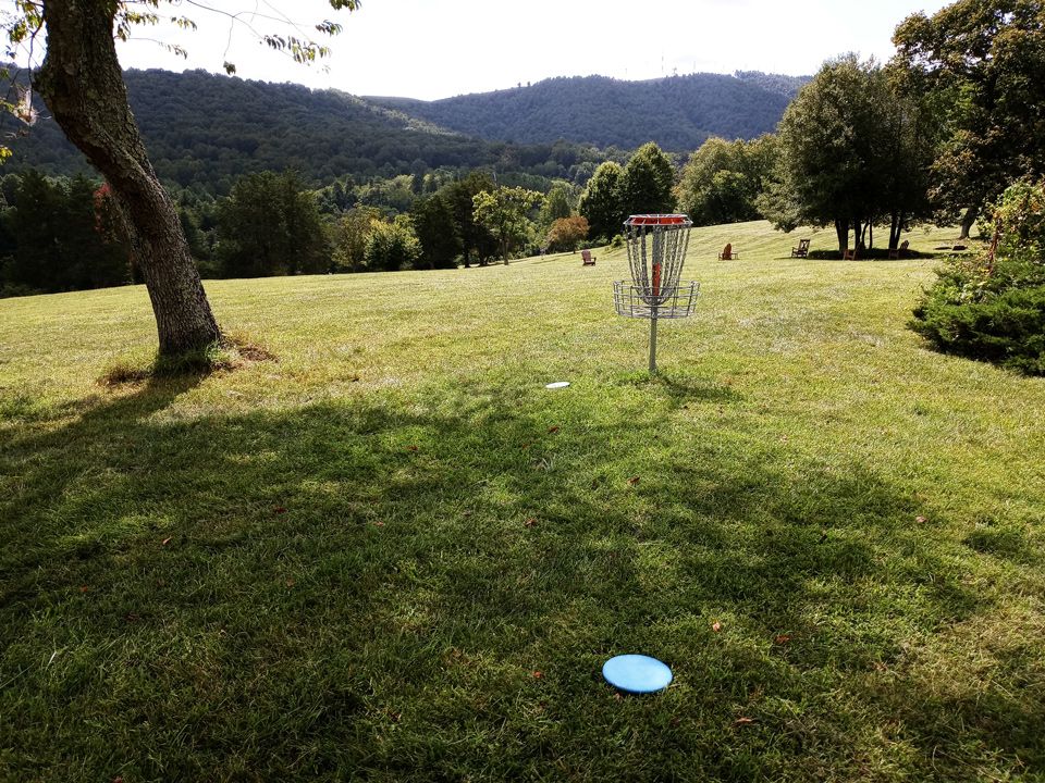 View from behind #8 basket.