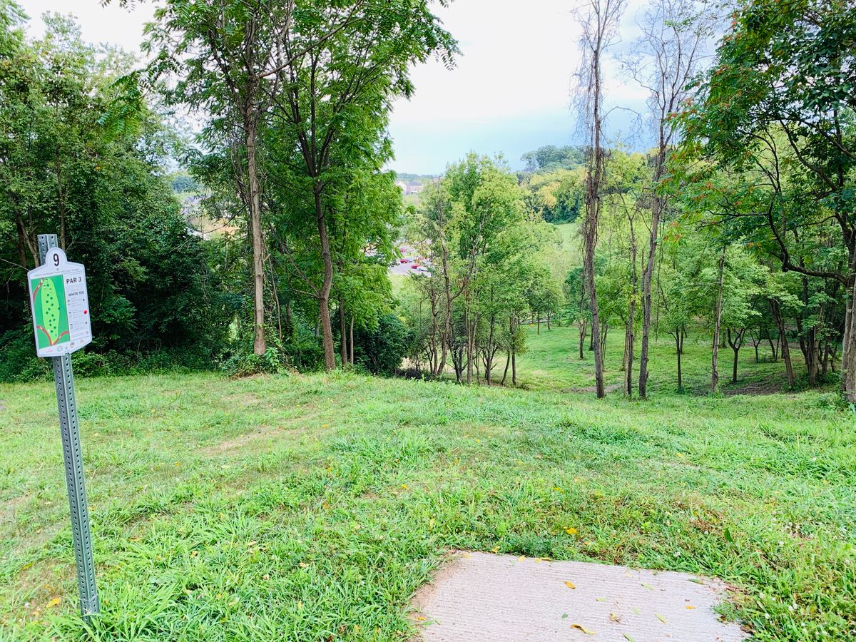 Hole 9 white tee