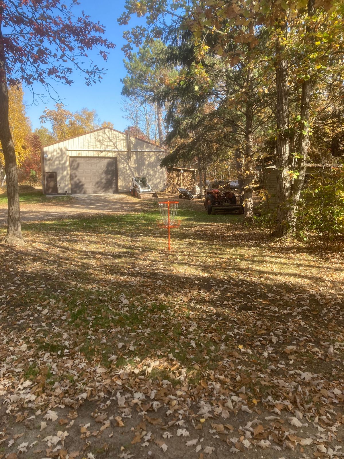 Pin 1 and parking area by pole barn