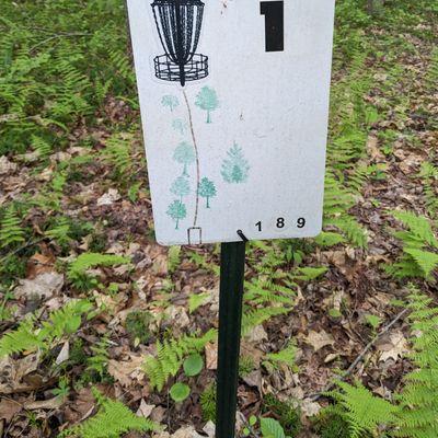 Hole 1 signage.