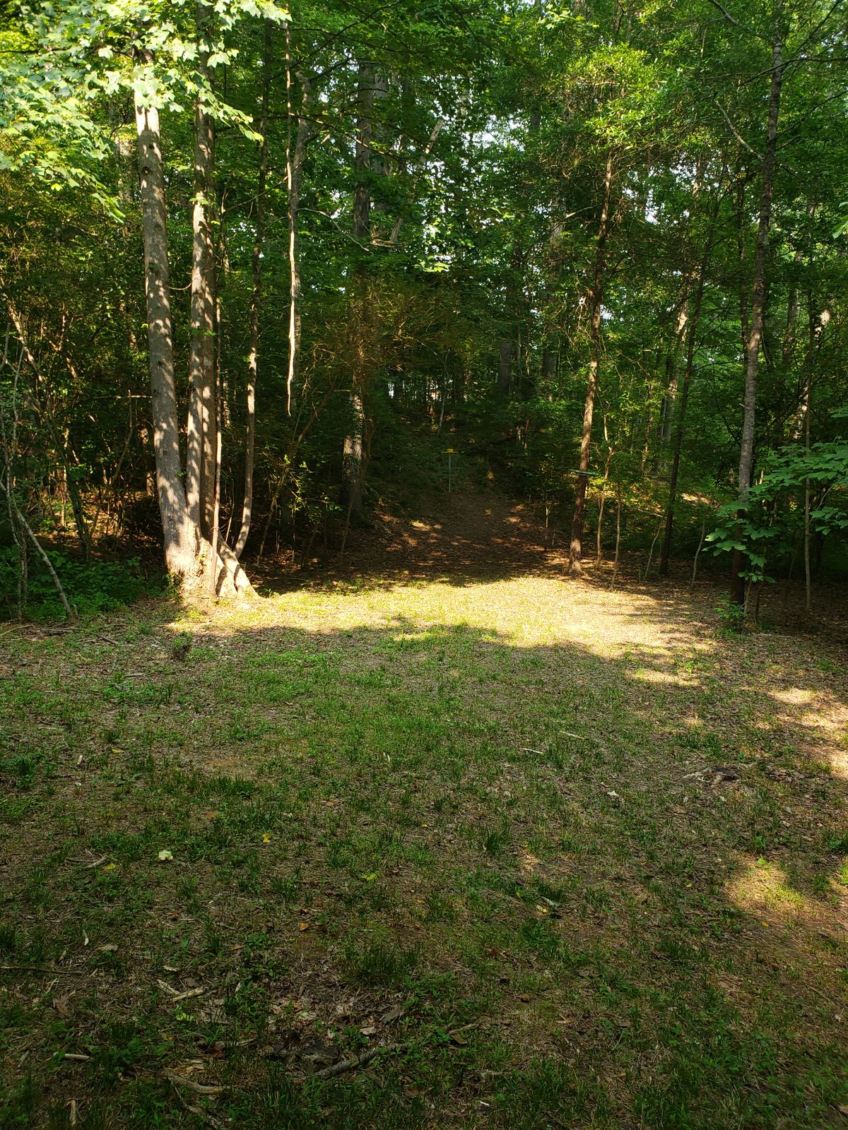 Hole 17 half way up the fairway