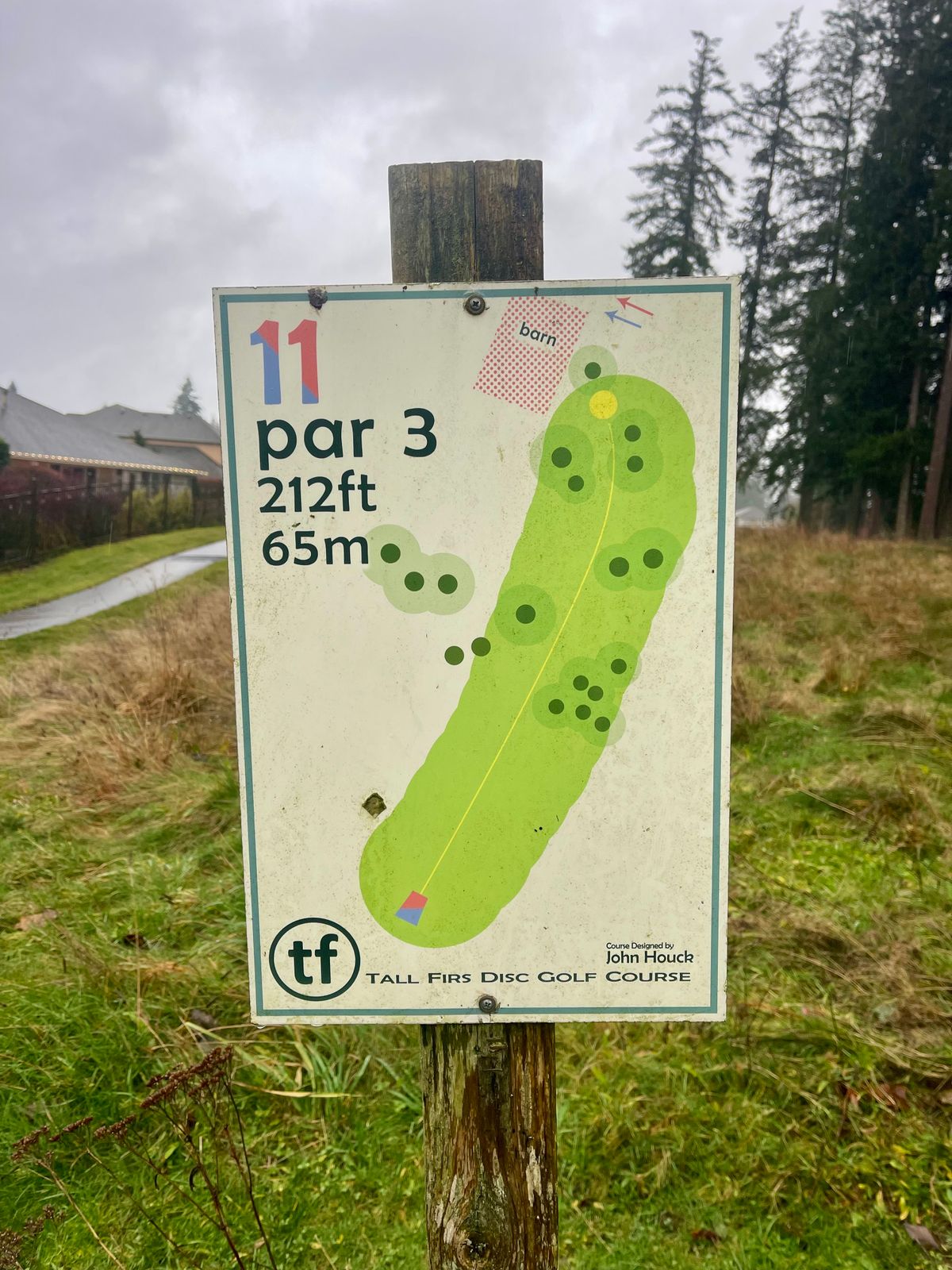 Hole 11 sign