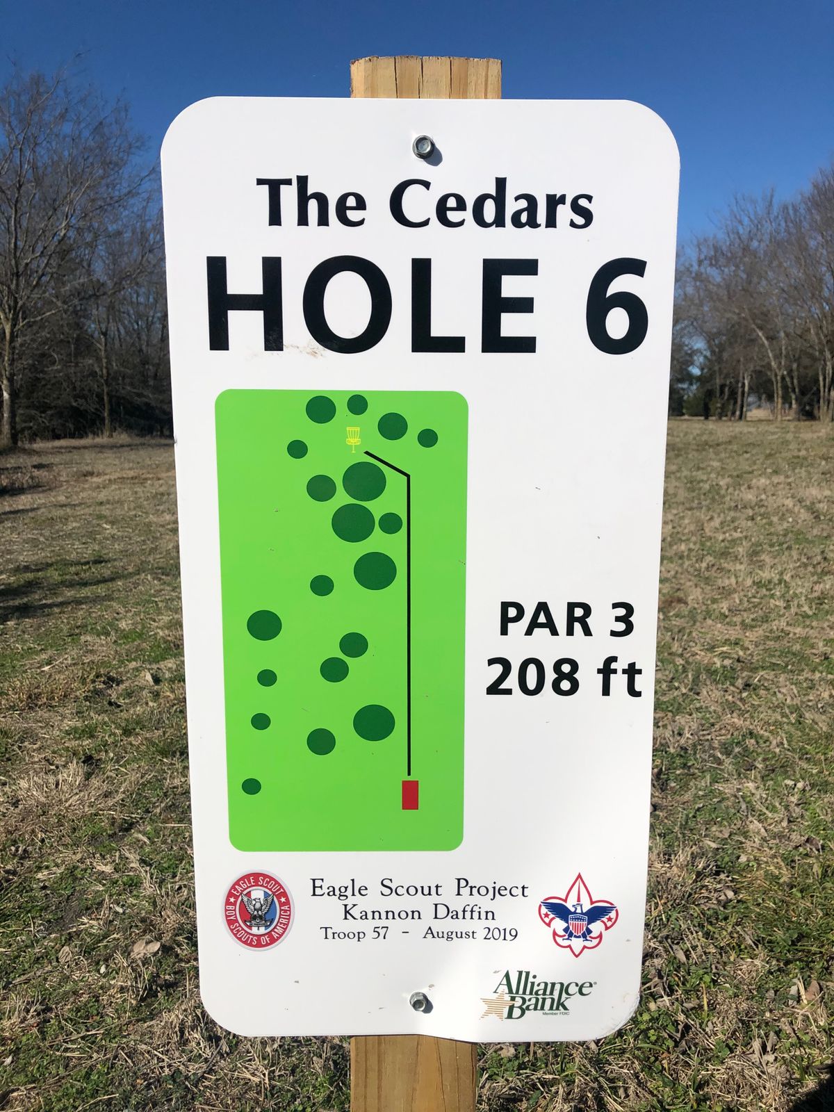#6 sign