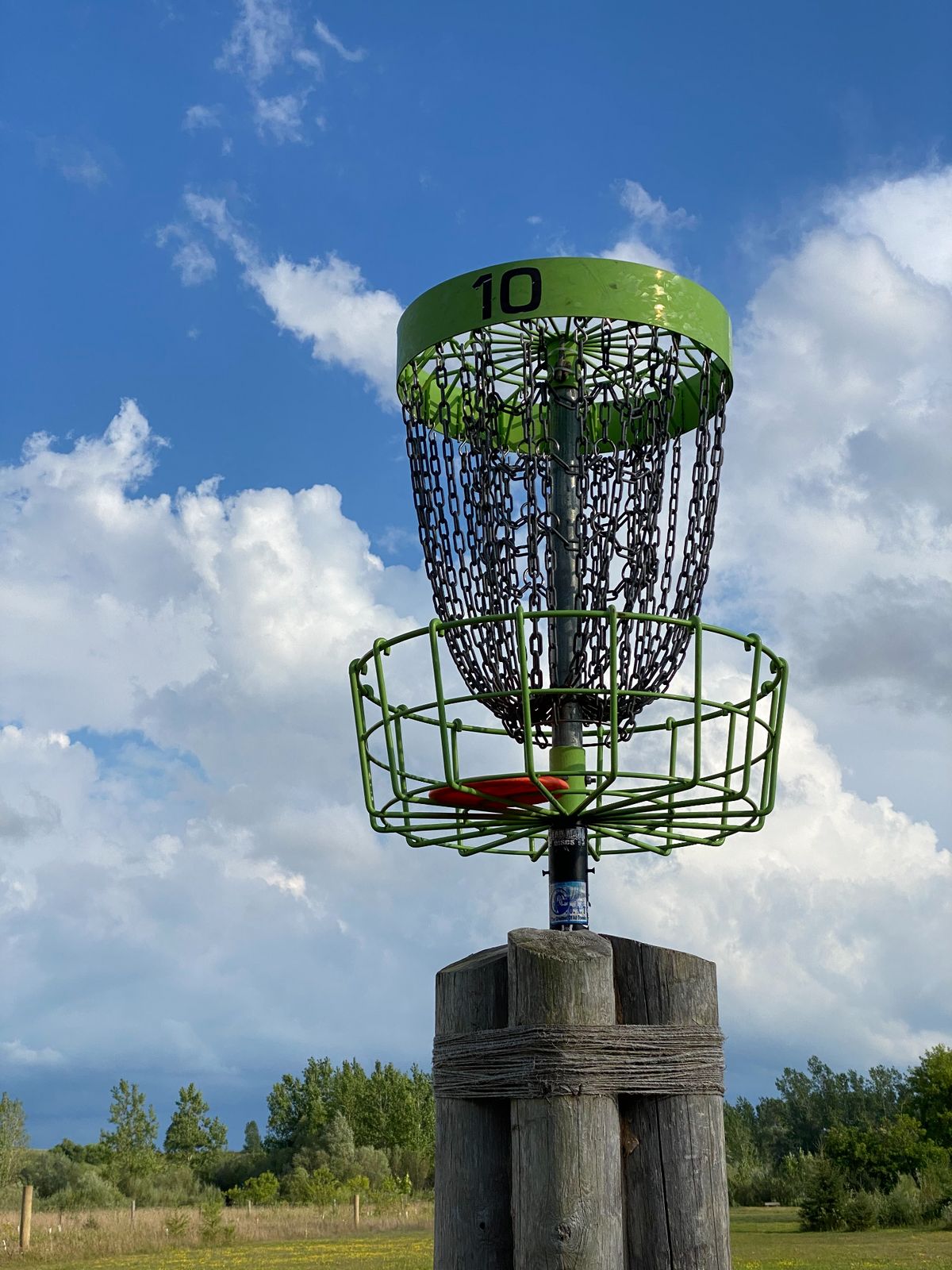 Hole 10 elevated basket