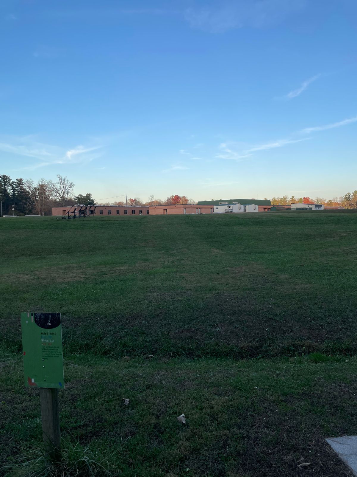 Hole 9 blue tee