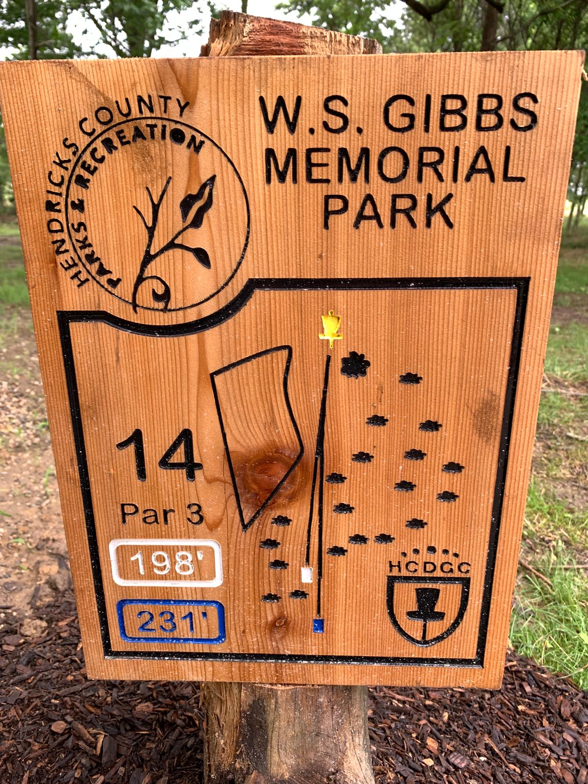 Hole 14 Sign