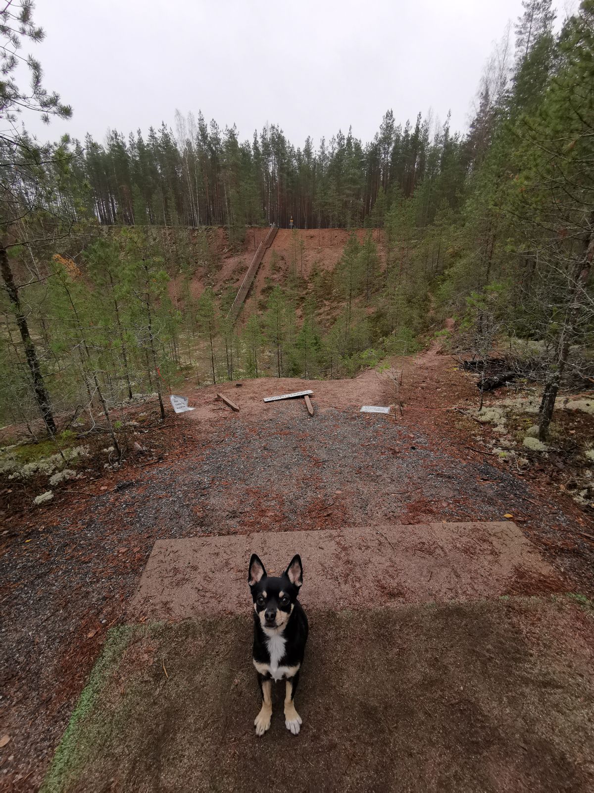 Hole 16, over a huge sand pit.