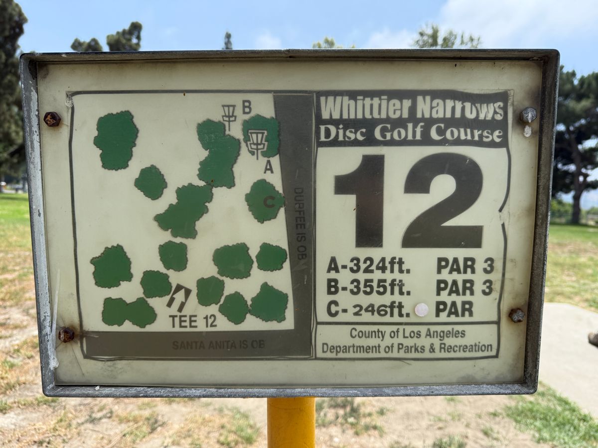 Hole 12 Sign