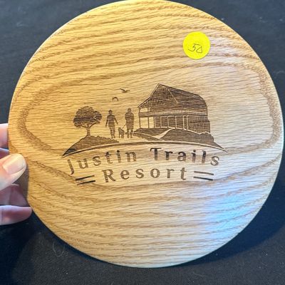 Here is one of our souvenir wood discs.