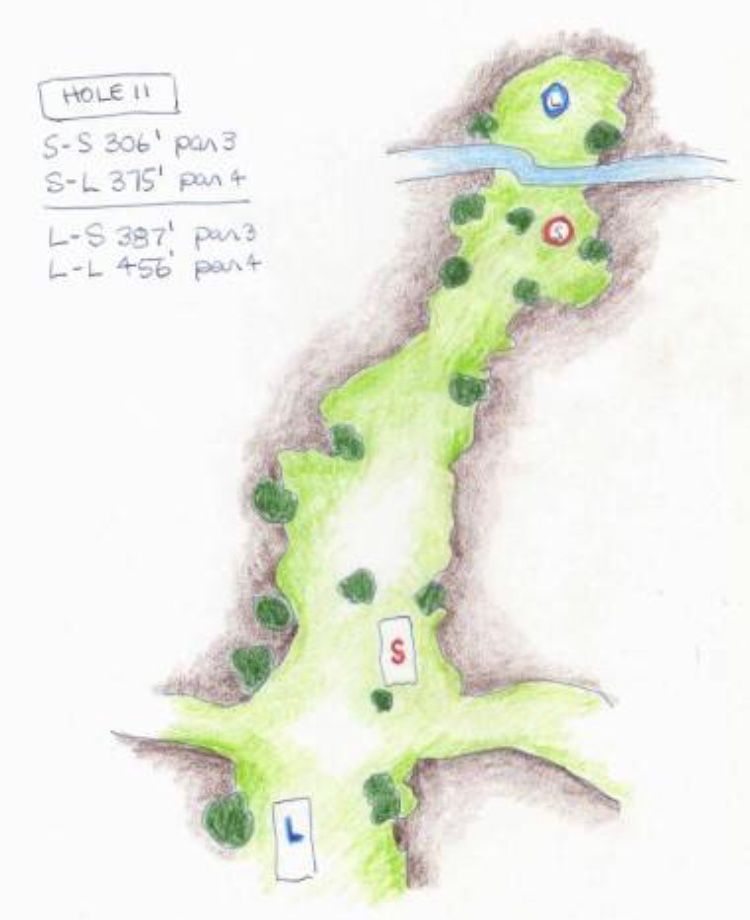 Hole 11 Tee Sign