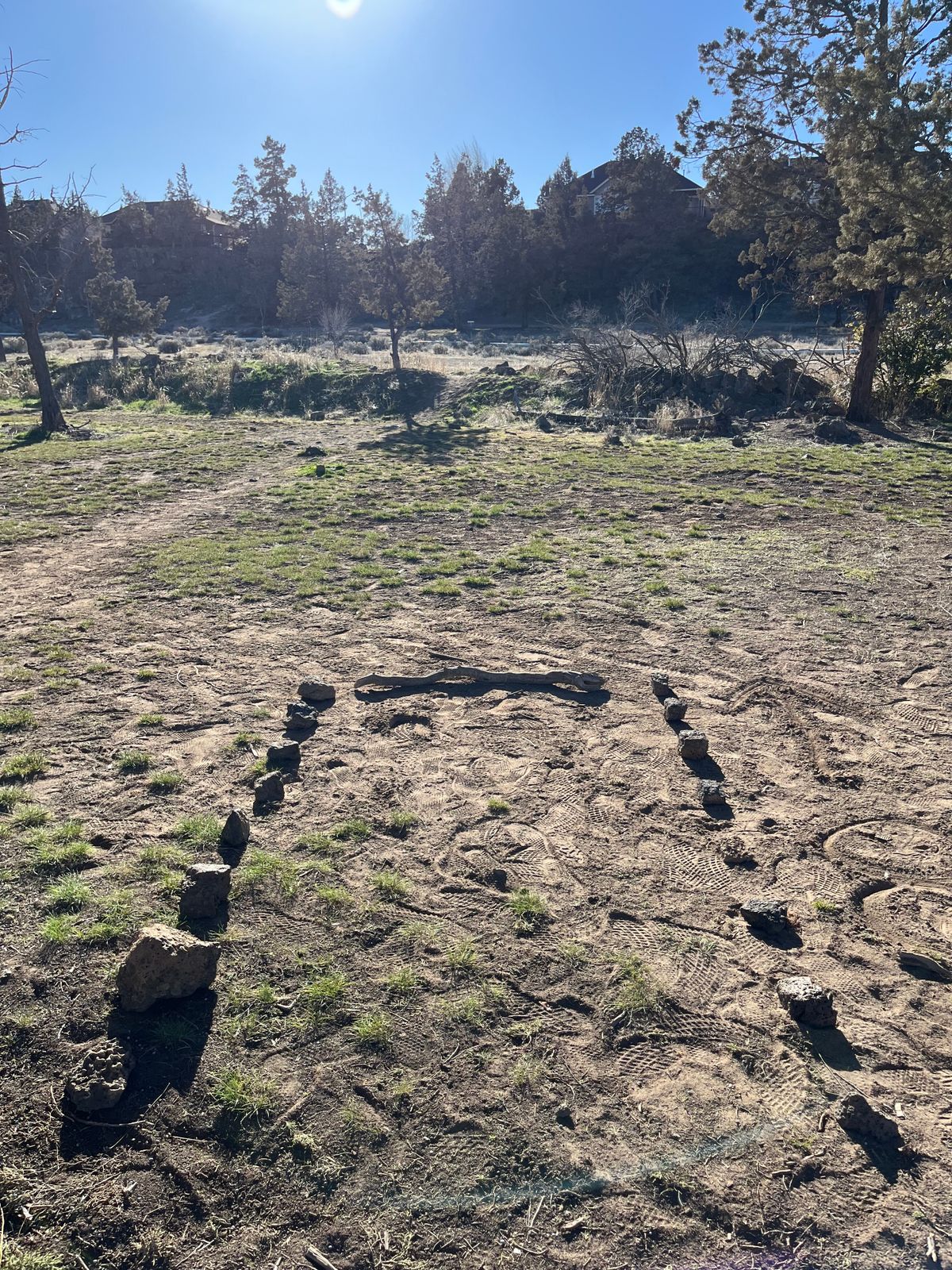 Temporary 8th tee after playing temp 7 to the #8 basket